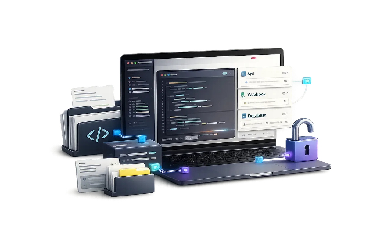 Återanvändbar programvaruplattform med kodbas, integrationer, databas, API och tydlig ägandekontroll.